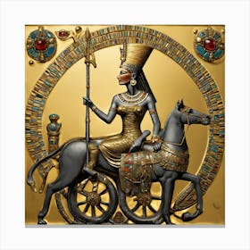 79732 The Artistic Image Contains Queen Nefertiti Sittin Xl 1024 V1 0 Canvas Print