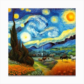 Starry Night 5 Canvas Print