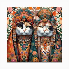 The Majestic Cats 10 Canvas Print