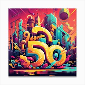 50th Anniversary Hip Hop Canvas Print