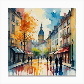 Paris Street Canvas Print