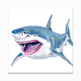Great White Shark 02 Canvas Print