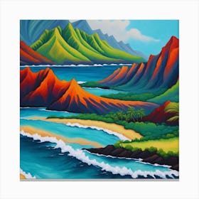 Hawaiian Landscape 15 Canvas Print