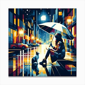 Night In The City 2 Canvas Print