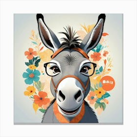 Default Hello Donkey Art 2 Canvas Print