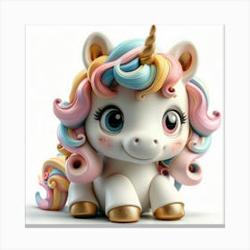 Unicorn Figurine 57 Canvas Print