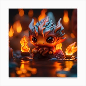 Kawaii Dragon Canvas Print