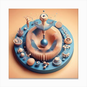 3d Illustration 1 Canvas Print