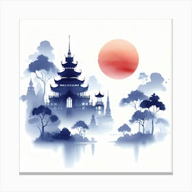 Chinese Pagoda 9 Canvas Print