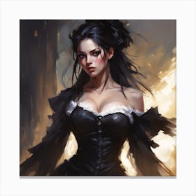 Gothic Girl Canvas Print