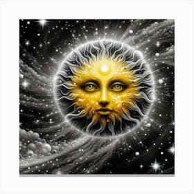 Sun's Face Canvas Print