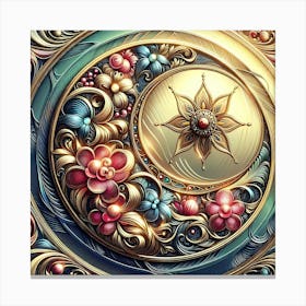 Rococo Art Canvas Print