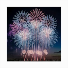 Fireworks In The Sky 6 Canvas Print