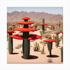 Desert Cactus Canvas Print