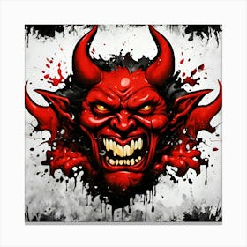 Devil Head 23 Canvas Print