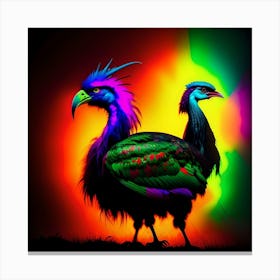 Colorful Pheasants Canvas Print