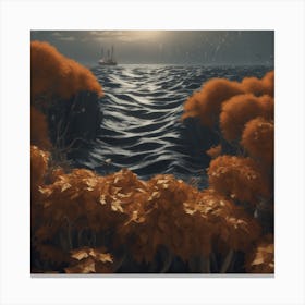 Ship In The Water Canvas Print