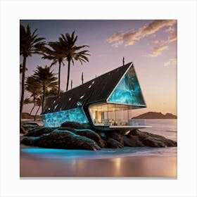 House On The Beach 1 Canvas Print