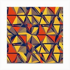 Abstract Triangles 4 Canvas Print