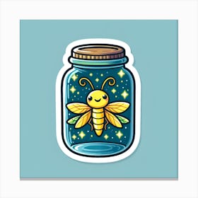 Bee In A Jar 3 Canvas Print