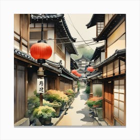 Kyoto Alley 13 Canvas Print