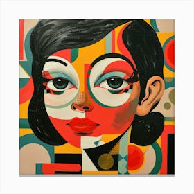 Retro Glamour Pop Art 2 Canvas Print