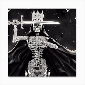 Queen Of Skeletons Canvas Print