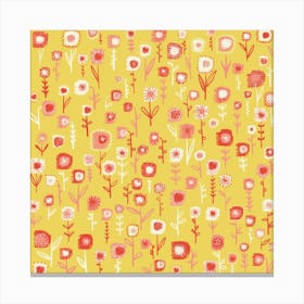 Yellow Wild Flowers Canvas Print