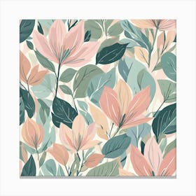 Seamless Floral Pattern 8 Canvas Print