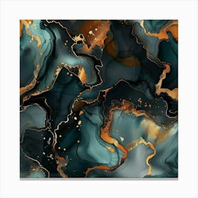 Gilded Marble (5) Canvas Print