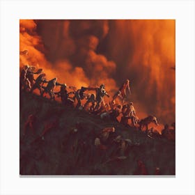 Zombies On A Hill Canvas Print