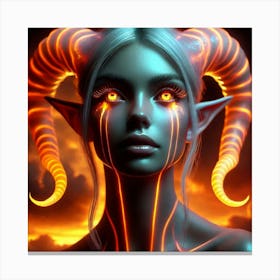 Demon Girl 25 Canvas Print