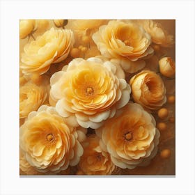 Yellow Roses Canvas Print