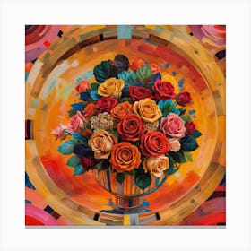 Bouquet Of Roses Canvas Print