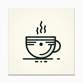 Coffee Cup Icon 7 Canvas Print