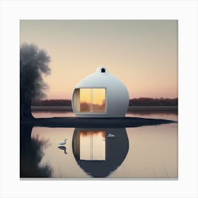 House In The Water 1 Canvas Print