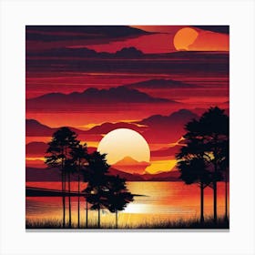 Sunset 18 Canvas Print