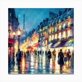 Paris At Night 7 Canvas Print