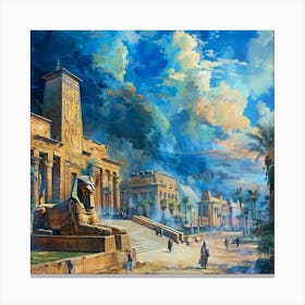 Egyptian City 1 Canvas Print