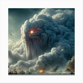 A Towering, Monstrous Kaiju Named Noxythrax, The V Canvas Print