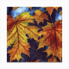 Autumn Leaves Photo Canvas Print