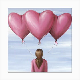 Heart Balloons 1 Canvas Print