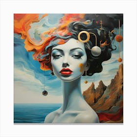 'Cosmic Woman' Canvas Print