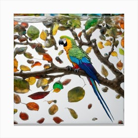 Parrot In The Tree Canvas Print