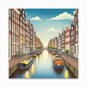 Amsterdam Canal 4 Canvas Print