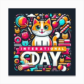 International Day Of The Cat Canvas Print