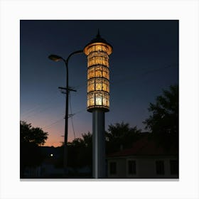  Unique Design Art Street Light 1 Canvas Print