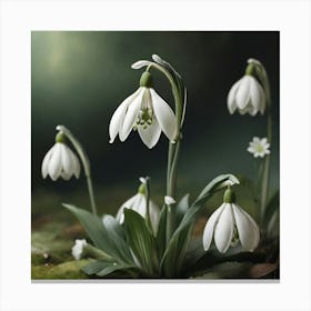 Snowdrop flower 1 Canvas Print