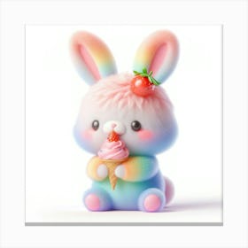 Rainbow Bunny 5 Canvas Print