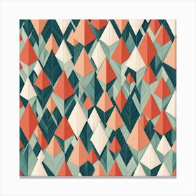 Abstract Geometric Triangles, 265 Canvas Print